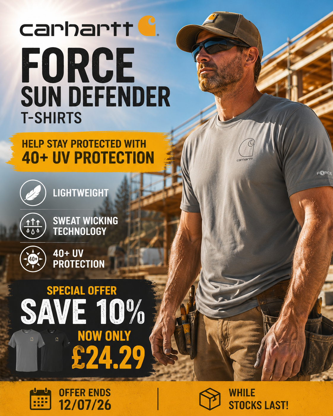 Carhartt sun defender tees