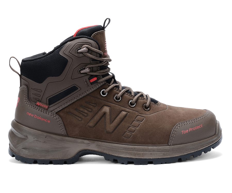 New Balance Calibre safety boot in chocolate nubuck