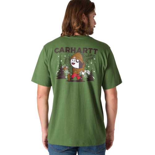 Carhartt 107269 Heavyweight Pocket T-Shirt with Hammy Outdoor Graphic