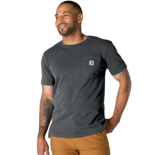 Carhartt 106252 Irvine Relaxed Fit Garment Dyed Pocket T-Shirt Shadow