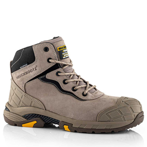Buckler Buckbootz TRADEZ BLITZ Safety Boots in Stone, lightweight and waterproof with composite toe cap and slip-resistant sole main image