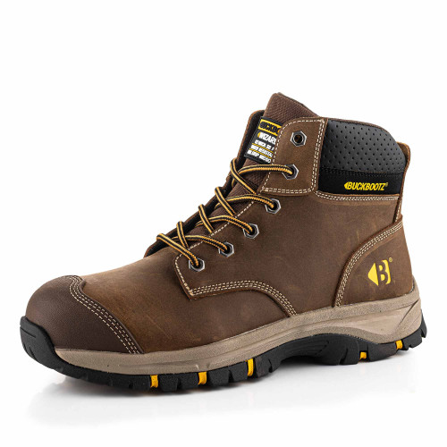 Buckler Buckbootz Wizardz 1 Safety Lace Up Work Boots Brown main image
