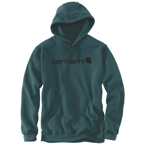 Carhartt Sweatshirt Hoodie Logo Graphic - Midweight - Loose Fit in Greenstone main image
