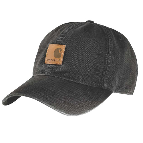 Carhartt 100289 AH0289 Canvas Cap Hat in Black Front