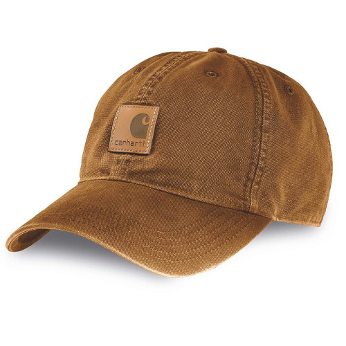 Carhartt 100289 AH0289 men's canvas hat in carhartt brown front