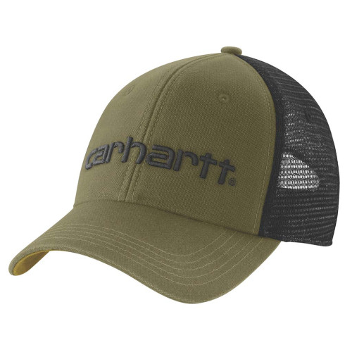 Carhartt 101195 Dunmore Truckers Cap in Dark Bronzed Green main image