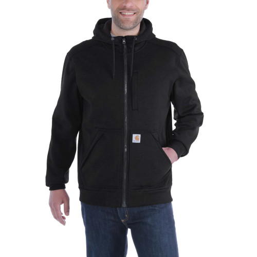 Carhartt 101759 Wind Fighter Full Zip hoodie in black model front main image