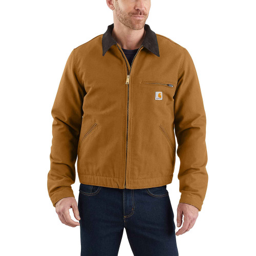 Carhartt 103828 Men's Detroit Jacket Warm Blanket Lined in brown main image