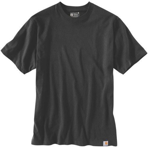 Carhartt 104264 plain men's t-shirt in black front main image