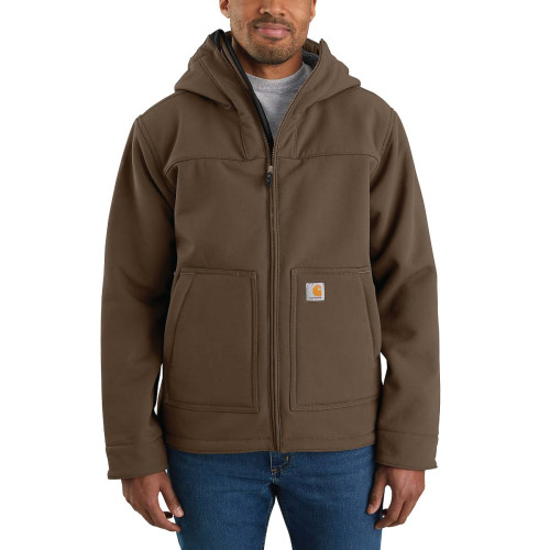 Carhartt 105001 Super Dux Sherpa Lined Bonded Active Jacket in coffee model front main image