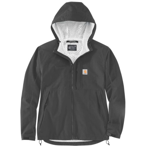 Carhartt 105751 Storm Defender Lightweight Waterproof Jacket black front main image
