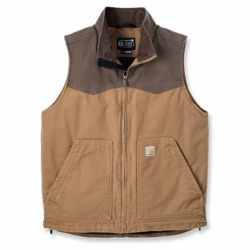 Carhartt Montana Rugged Flex Duck Cest Gilet Bodywarmer in Carhartt Brown main