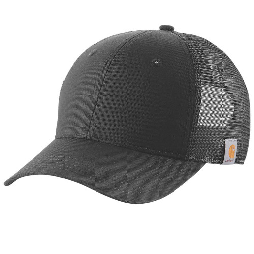 Carhartt 106687 mesh back truckers cap in black front