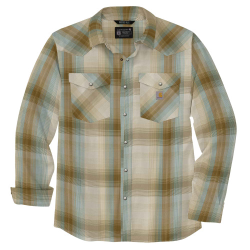Carhartt 106756 Montana Check Plaid Shirt Rugged Flex Lightweight main image