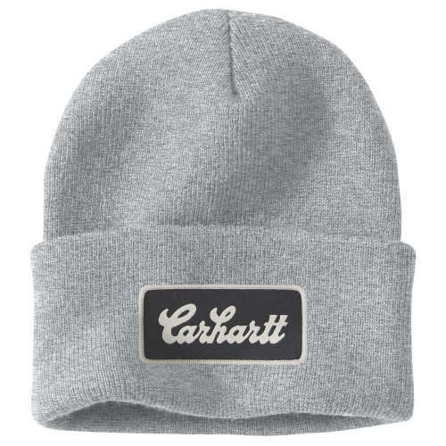 Carhartt AH7007 107007 Beanie Hat with script patch logo