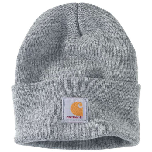 Carhartt A18 Knit Cuffed Beanie Watch Hat Heather Grey main image