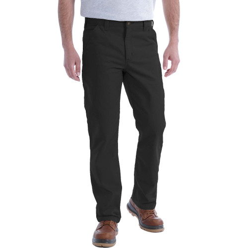 Carhartt B324 Washed Twill Relaxed Fit Work Trousers with Utility Pockets model front