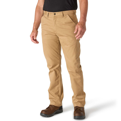 Carhartt B324 Washed Twill Relaxed Fit Work Trousers Khaki model front