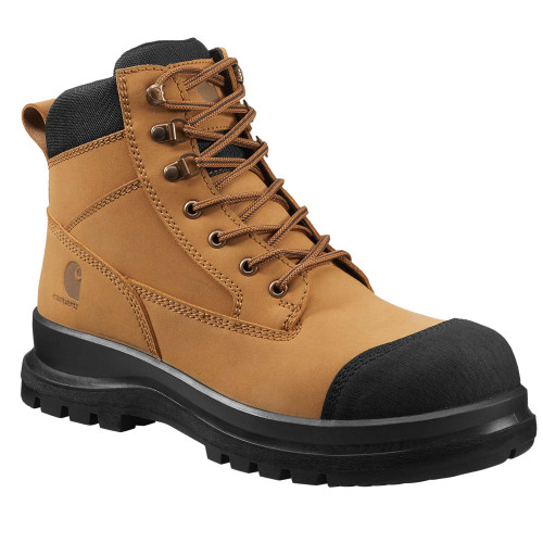Carhartt F702923 Detroit S3 Work Boots with Side Zip in Wheat right side