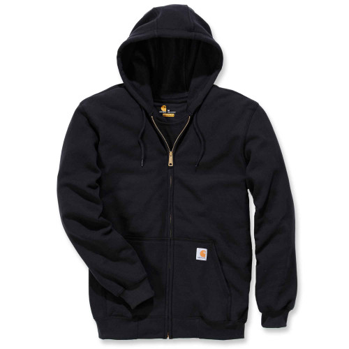 Carhartt K122 Midweight Full Zip Hooded Sweatshirt Loose Fit in Black main