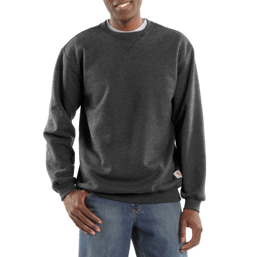 Carhartt K124 Crewneck Sweatshirt in carbon heather front view