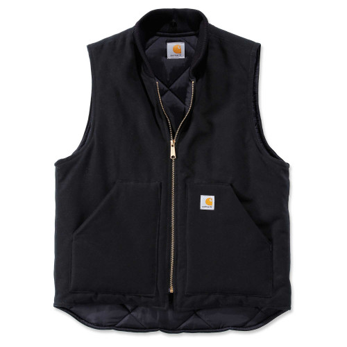 Carhartt 106676 Duck Vest, V01 Gilet Insulated Bodywarmer in black
