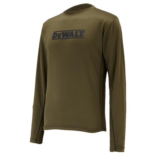 DeWalt Truro Long Sleeve Performance T-Shirt in Olive