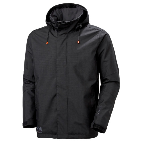 Helly Hansen 71290 Oxford Waterproof Shell Jacket black front main image