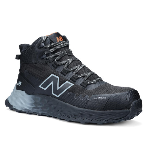 New Balance Fresh Foam Cremorne women's mid-height safety boots in Black and Grey
