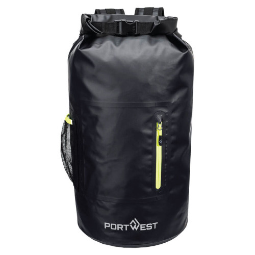 Portwest B965 PW3 Dry Bag Waterproof Rucksack in Black main image