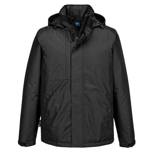 Portwest CD864 WX2 Eco Winter Waterproof Work Jacket in Black main image