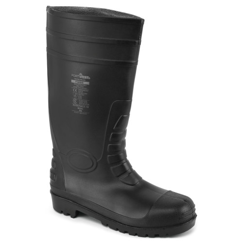 Portwest FW95 Safety Wellington Boots S5 in black main image