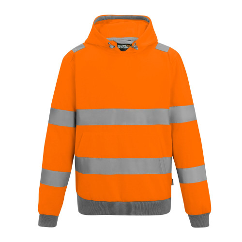 Regatta Men's Hi-Vis Pro Contract Hoodie orange front main image