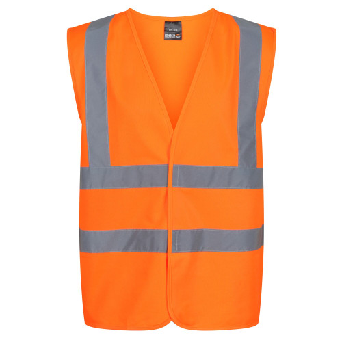 Regatta Professional TRS195 Hi Vis Safety Vest in Orange front main image