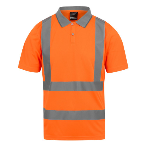 Regatta Professional TRS271 Hi-Vis Contract Polo Shirt Class 2 Orange front main image