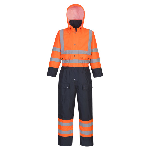Portwest Hi Viz Contrast Lined Coverall