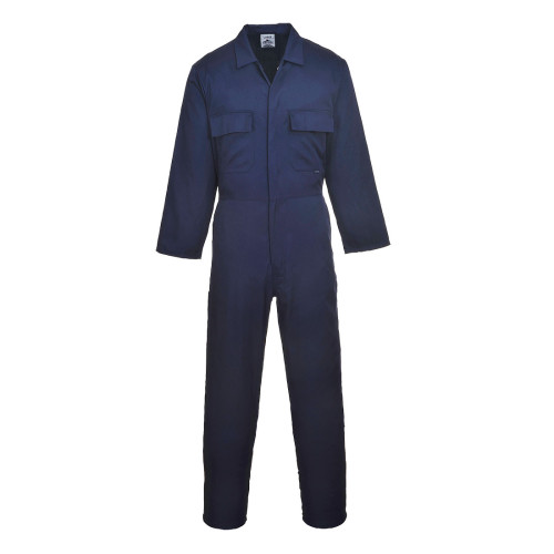 Portwest S999 Work Coverall with Six Pockets and 40+ UPF Rated Fabric - Free UK Delivery on Orders Over Â£20. Colour Navy, Size 4XL