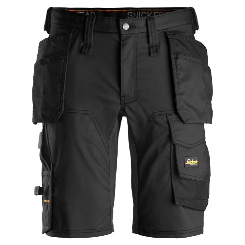 Snickers 6141 Premium Stretch Shorts in black with holster pockets main image