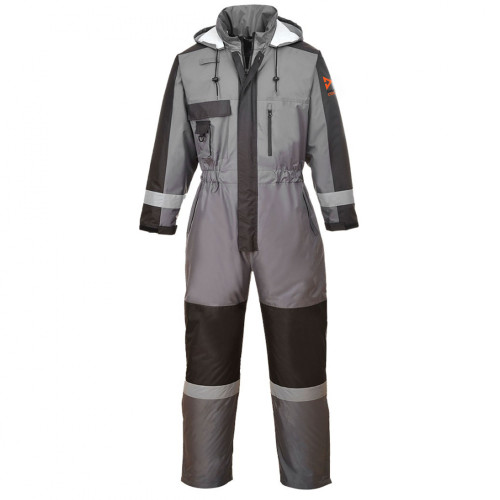 Double Cross winter waterproof coverall in grey