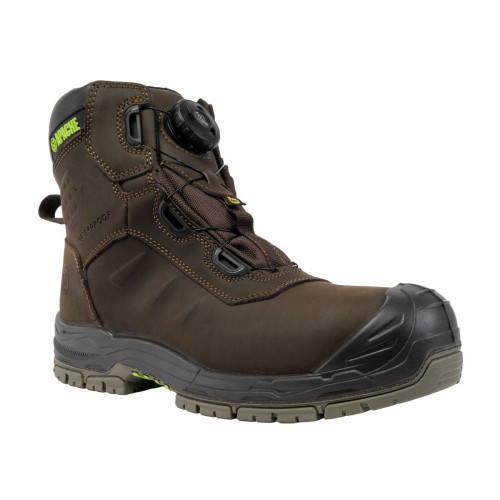 Apache Churchill S7S Waterproof Safety Boots with Fitgo Speed Lace Brown front side