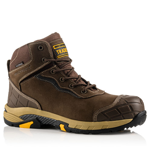 Buckler Buckbootz TRADEZ BLITZ S3 SRC Lightweight Waterproof Black Safety Lace Boot brown size UK 7