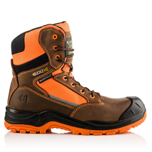 Buckbootz Buckz Viz Safety Lace Boots - GS Workwear
