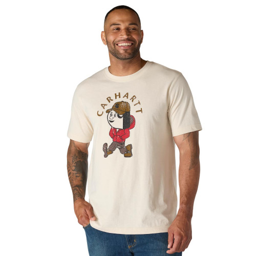 carhartt graphic print t-shirt in oat milk