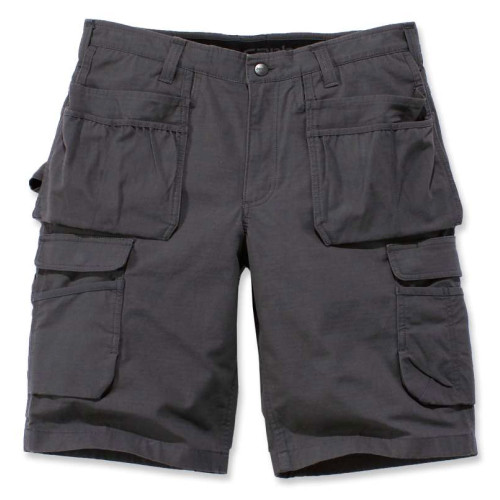 Carhartt steel work shorts, multi pocket cargo shorts in shadow grey
