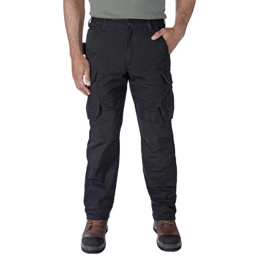 carhartt 105072 work trousers, steel rugged flex in black 34 inch waist 32 inch inside leg