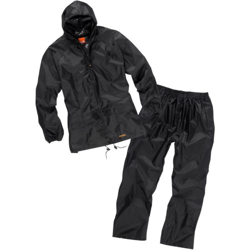 Scruffs Waterproof Rain Suit 2 Piece - Large - Black