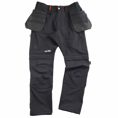 Scruffs Tech Holster Pocket Work Trousers with 4 way stretch Fabric