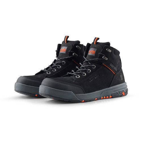 Scruffs Switchback 3 Black Safety Boots with water-resistant upper and anti-puncture composite midplate