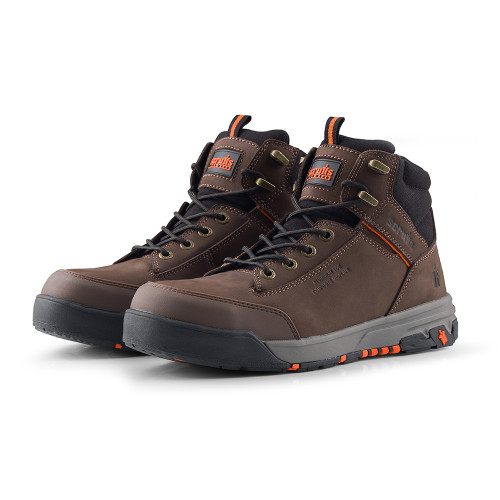Scruffs Switchback 3 Safety Work Boots in Chocolate Brown - Durable and Stylish with Advanced Features