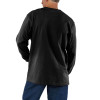 Carhartt K126 Dearborn Loose Fit Long Sleeve Pocket T-Shirt Black Small